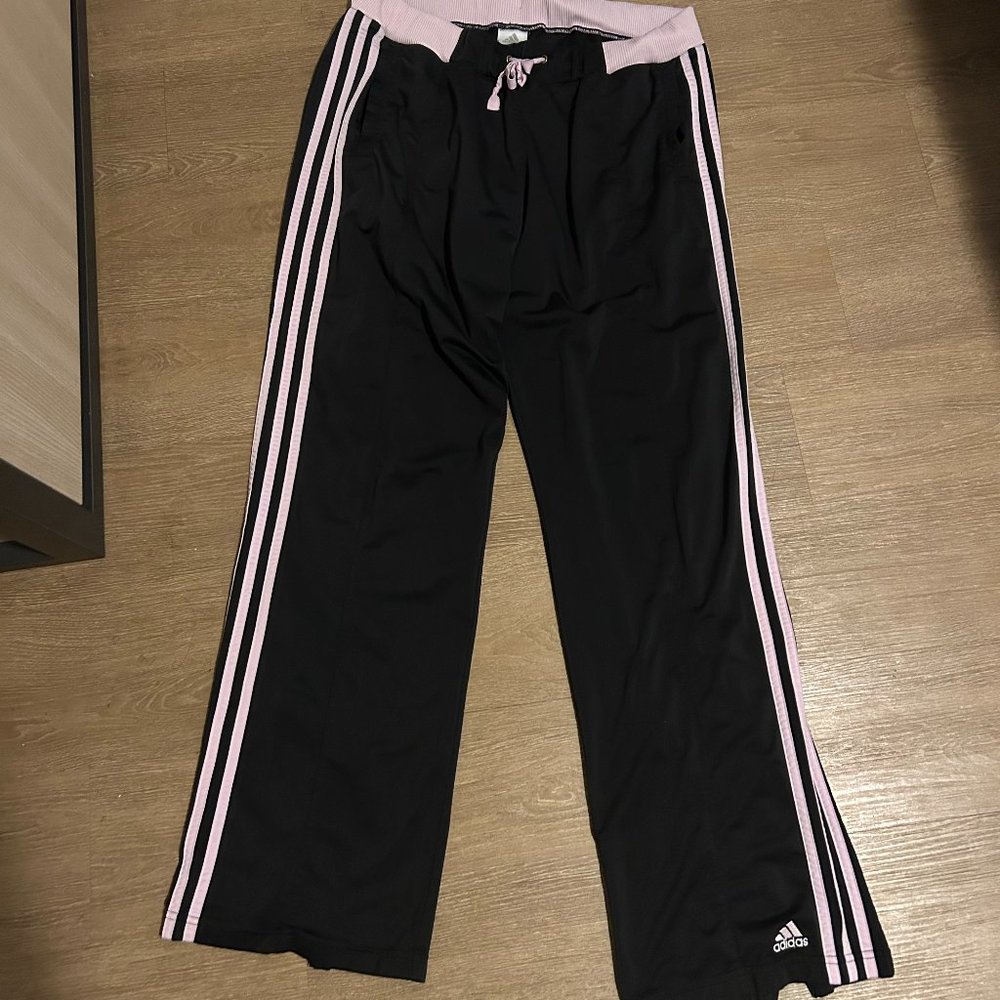VINTAGE ADIDAS TRACK PANTS GIRLS SIZE US LARGE